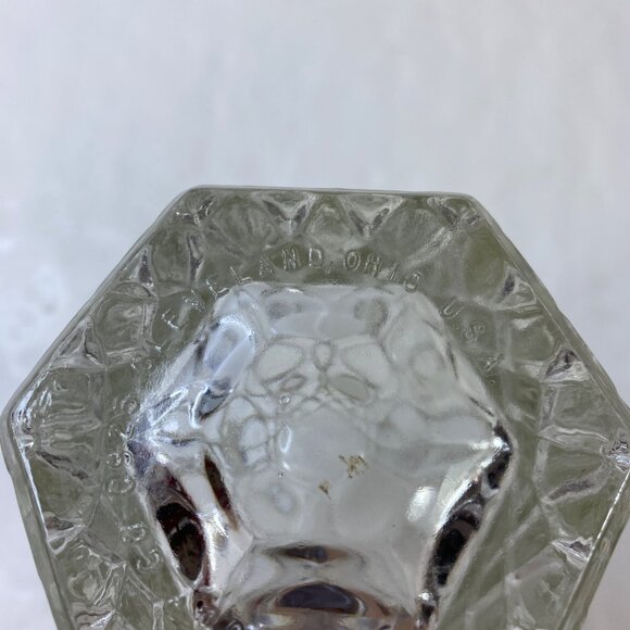 E. O. Brody Clear Crystal Tulip 9" Vase Starburst Vintage - Picture 5 of 9
